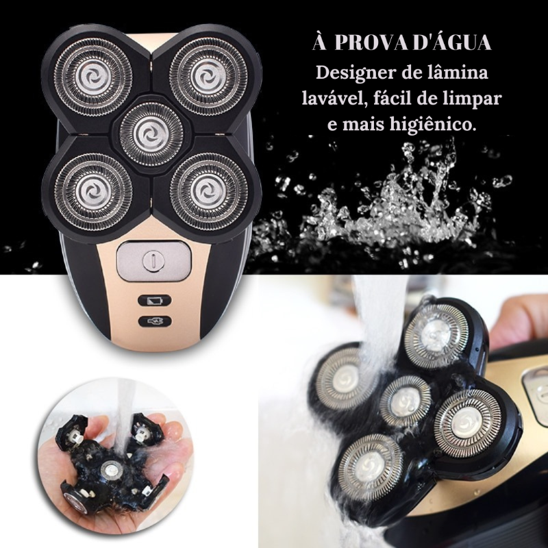 Barbeador e Aparador Profissional 360 À Prova d'água 5 em 1 Favoritoz