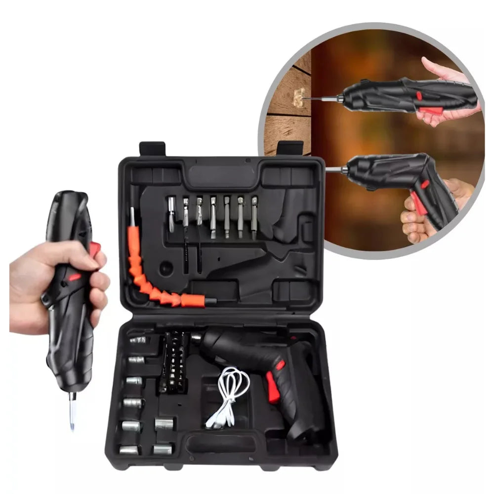 Kit Mini Parafusadeira ToolFlex 47 peças - Favoritoz