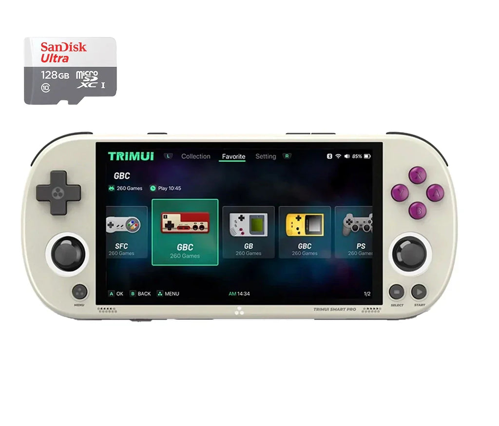 Portátil TrimUI Smart PRO™ Original - 25.800 Jogos de 26+ Consoles (180 dias de Garantia)