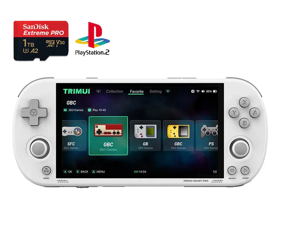 Portátil TrimUI Smart PRO™ Original - 25.800 Jogos de 26+ Consoles (180 dias de Garantia)